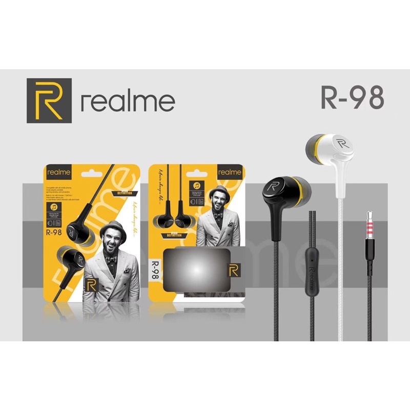 GROSIR HANDSFREE REALME BUDS R98 HIGH DEFINITION EARBUDS