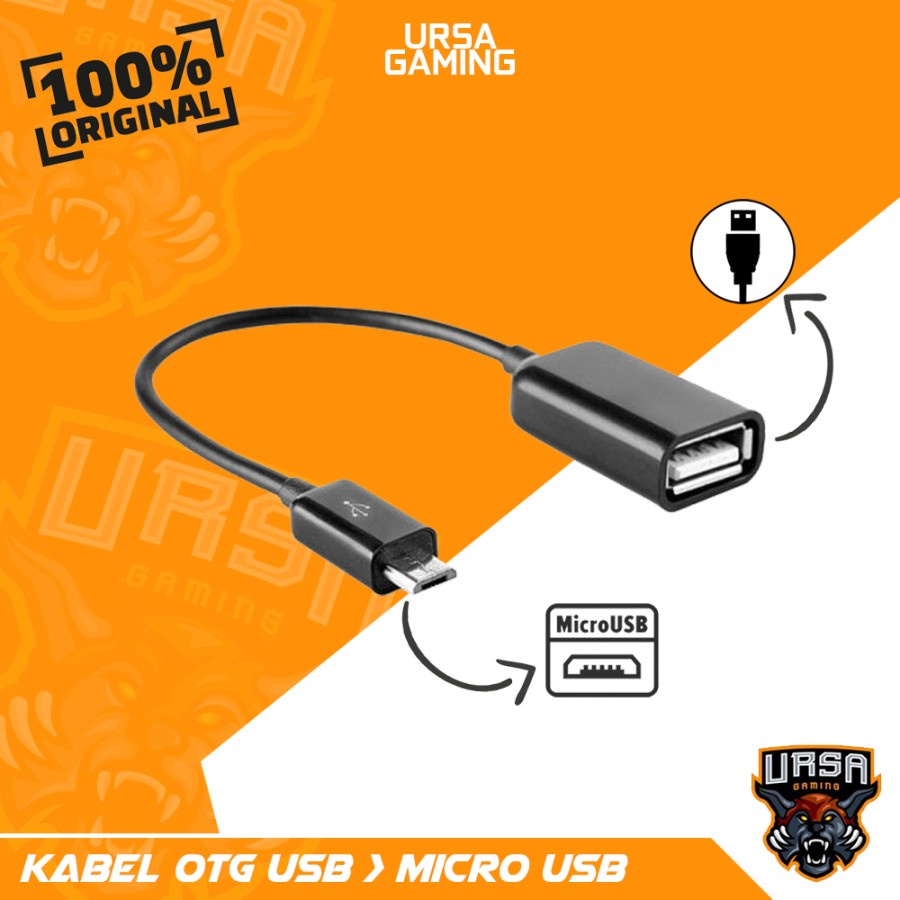 Kabel OTG USB To Micro USB - Android - Black