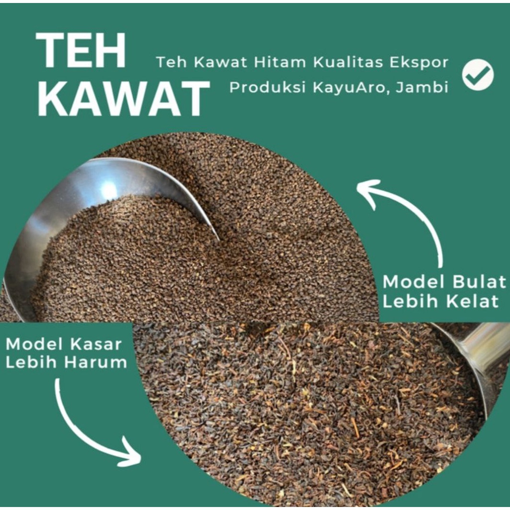 Teh Kawat Hitam 250 Gram - Bulat