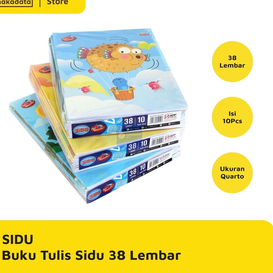 

[ZeT㊑] BUKU TULIS SIDU 38 LEMBAR 10 PCS / PACK MURAH Trend kekinian