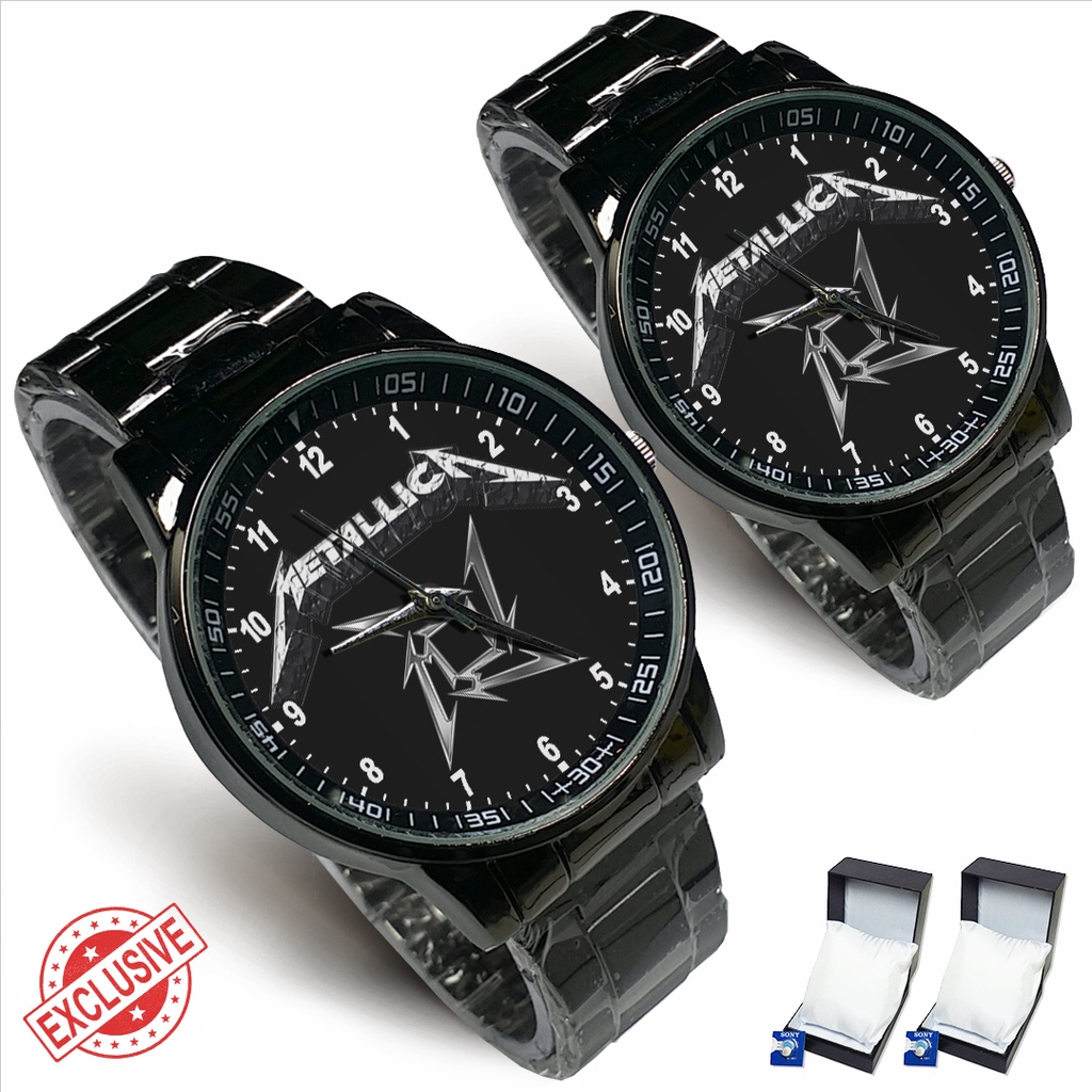 Jam Tangan Rantai Couple METALLICA MOTIF - 2 (Awesome)