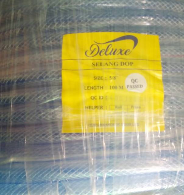 Selang Benang Tebal 5/8&quot; 100M PER ROL/SELANG TRANSPARAN BENANG AIR TAMAN /SELANG SERAT AIR BENANG BENING/SELANG AIR PERAIRAN BERKUALITAS