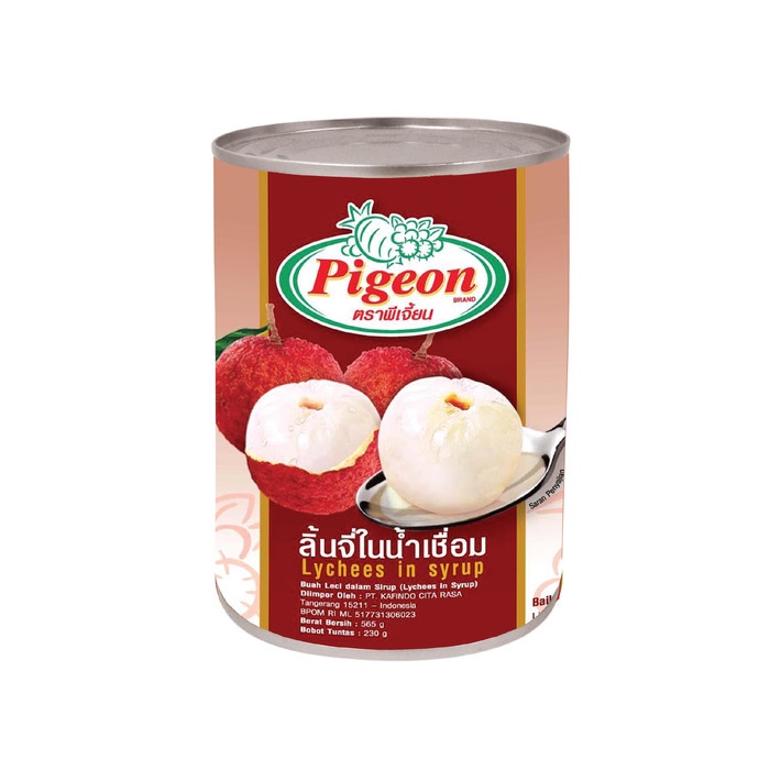 

ds20112s Pigeon Lychees In Syrup Can Lychee Leci Kaleng Thailand Xa20X1