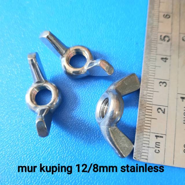 Mur kupu 12/8mm stainless