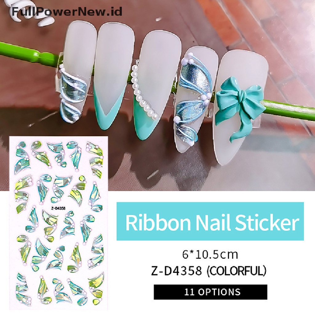 (Full) Stiker Kuku 5D diy Untuk nail Art