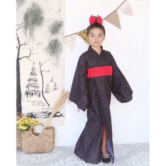 Kimono Hana | Baju Khas jepang | Dress Anak Perempuan | kimono jepang