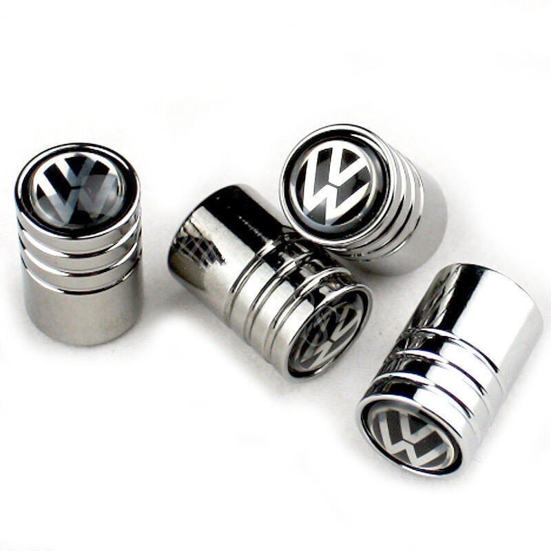 Volkswagen 4Pcs Tutup Pentil Ban Mobil Bahan Aluminum Alloy Untuk Scirocco Beetle B5 B6 B7 CC B8 T5 Polo Golf mk3 mk6 mk7