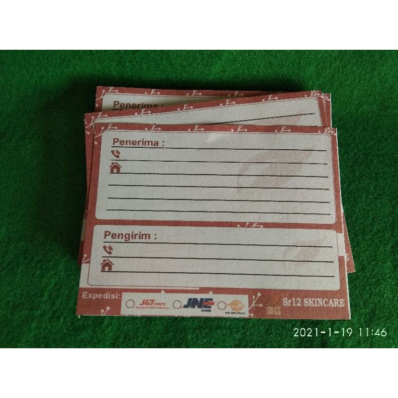 

Label kirim sr12 ukur 10*15