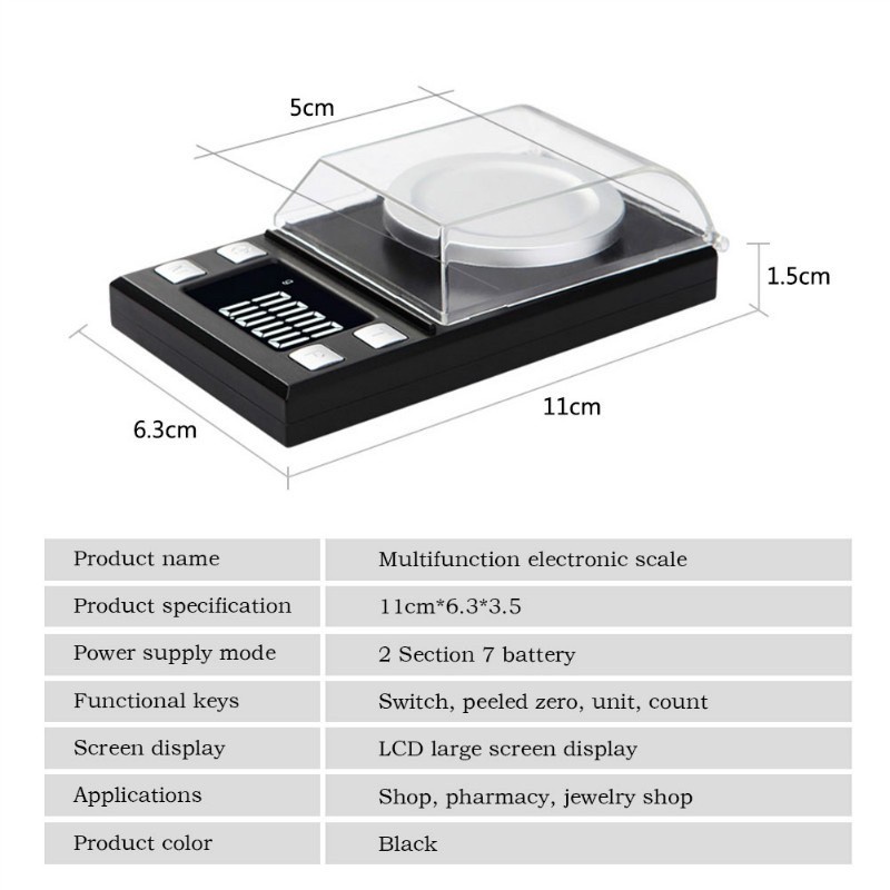 Timbangan 10g Electronic Scales LCD Digital Scale