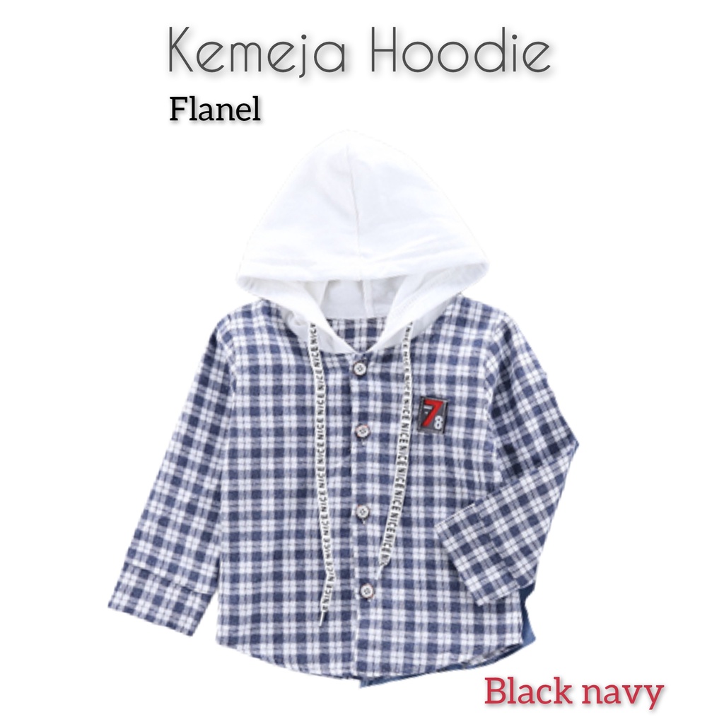 BAJU ANAK IMPORT - 914 - KEMEJA HOODIE ANAK LAKI LAKI