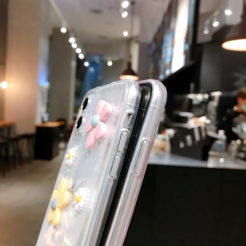 3D Flower Soft Clear Case OPPO A57 A39 A3S Realme C1 X XT F1S F5 Youth K3 K5 A91 Reno 3 A31 A5 A9 2020 F11 F9 Pro Reno 2F A83 A52 A92 Realme 5 6 Pro 5S 5i C3 C11