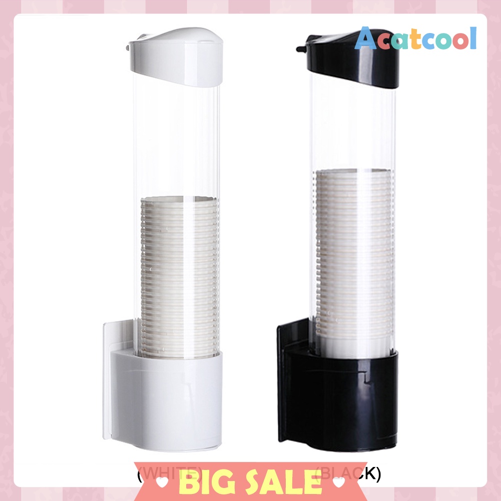 Plastic Cups Holder Disposable Cup Rack Dust-proof Paper Cups Dispenser