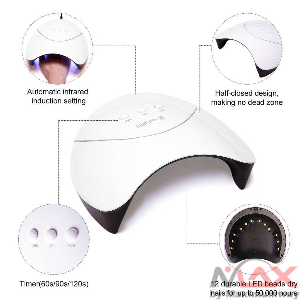 Alat Pengering Kutek Kuku Portable UV LED nail dryer 36w Biutte.co Pengering Kutek Kuku Smart UV LED Nail Dryer 36W - Z3 Warna Putih Alat Pengering Kutek Kuku Gel Nail Art LED Mini Smart Portable Design Perawatan Kuku lucu Sun