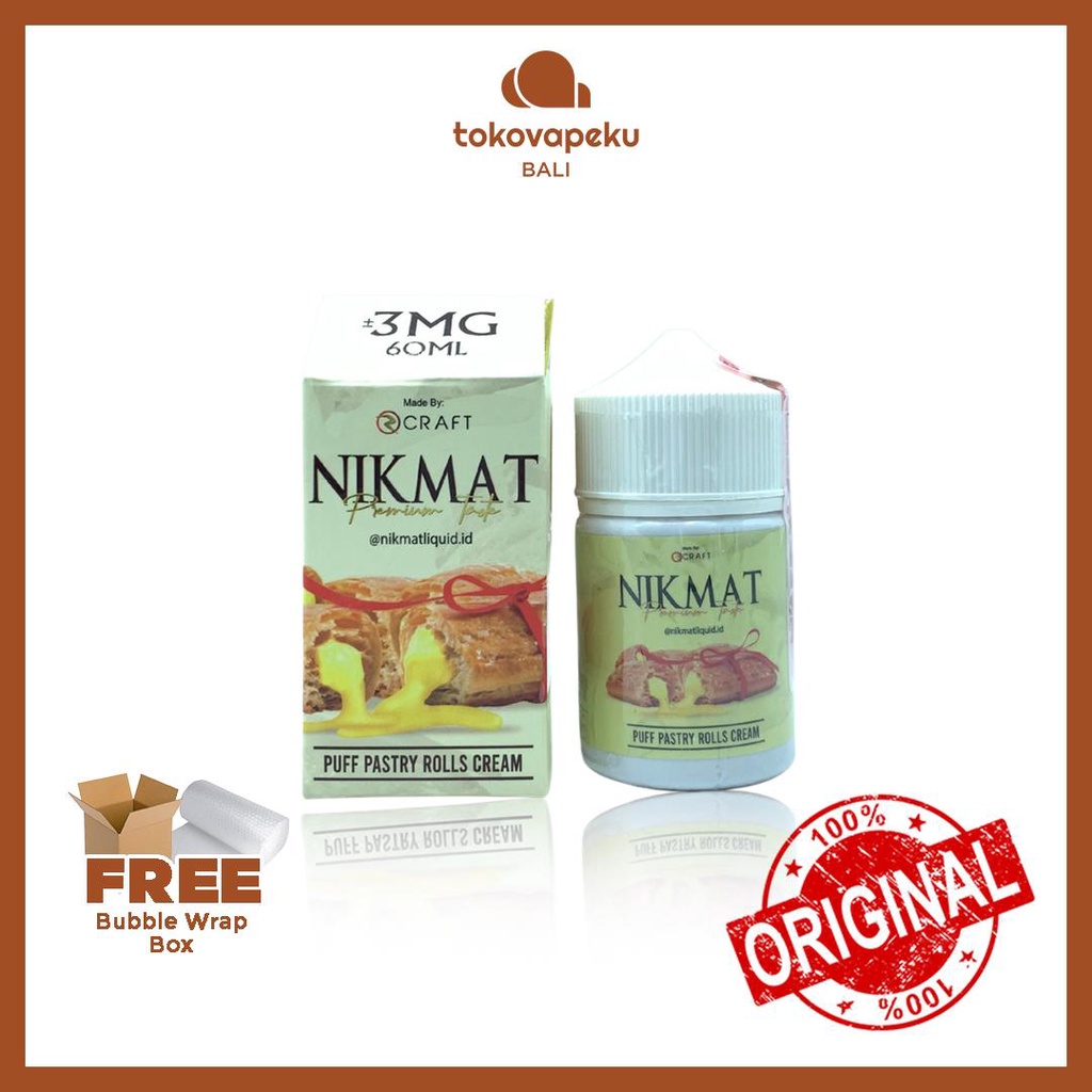 NIKMAT PUFF PASTRY ROLLS CREAM NIKMAT 60ML AUTHENTIC by RCRAFT