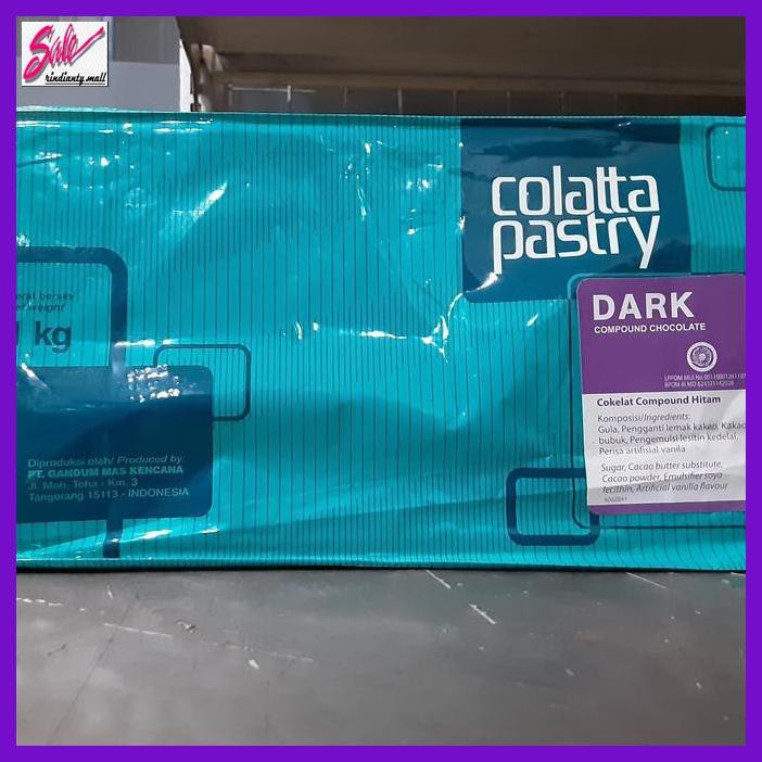 

SAKMACOKLAT- COLATTA PASTRY COUMPOUND DARK 1KG -MAKANAN-MINUMAN.