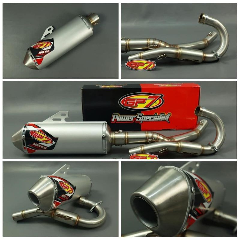 Knalpot GP7 MAX 4.0 Original - KLX / CRF/ WR155 / DIABLO 220x / 230