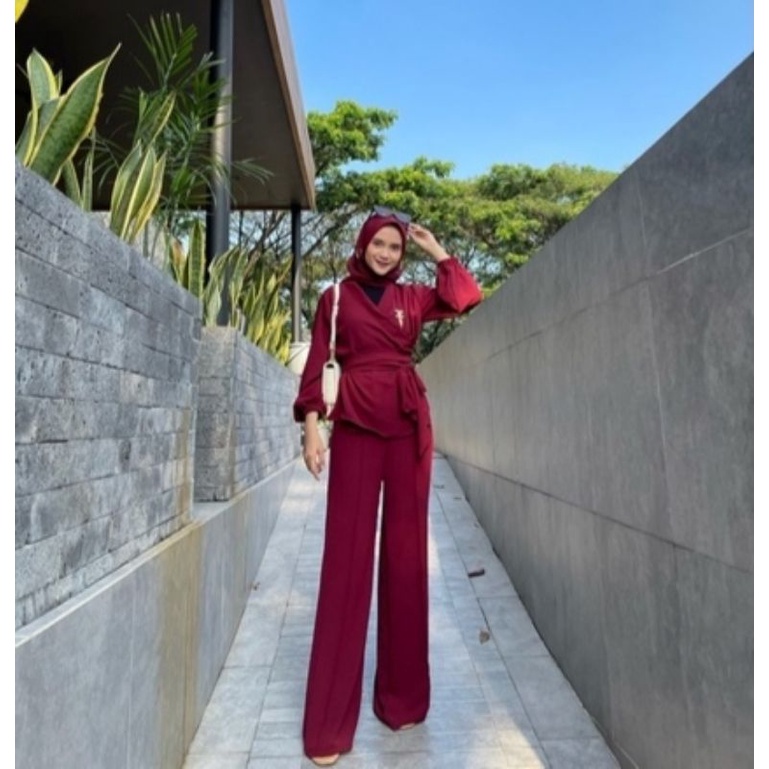 LOOK RACHEL SET VIRAL ONE SET DIORA SET KIMONO WANITA MODERN KEKINIAN