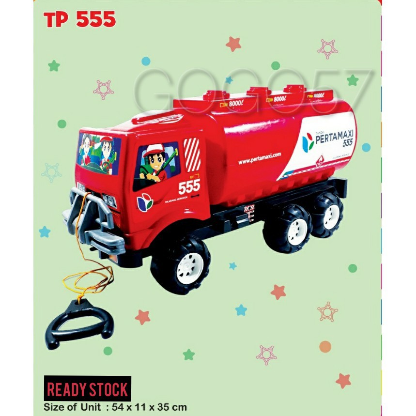 XR445 Sg Toys Tp 555 Mainan Mobil Dorong Truk Tangki Bbm Pertamina / Mobilan Tarik Pertamaxi Jumbo