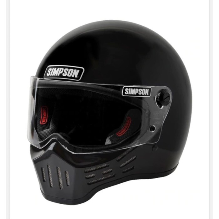 SIMPSON M30 BANDIT BLACK GLOSSY HELM FULL FACE HELM CLASSIC SIMPSO