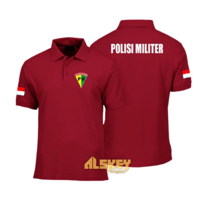 T-shirt Kaos Polo/Wangki Polisi Militer