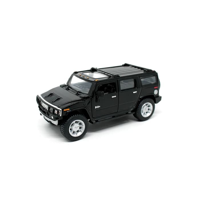 dct389 Kinsmart Hummer H2 SUV 2008 Hitam