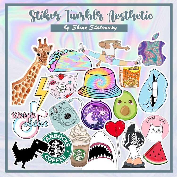 

STIKER TUMBLR AESTHETIC / STIKER HP LAPTOP SCRAPBOOK, JOURNAL