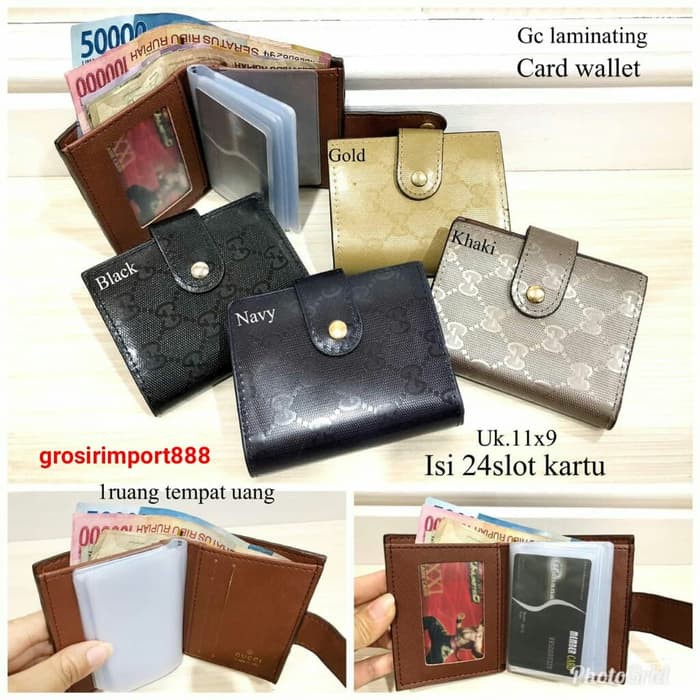 Dompet kartu/Card wallet Gucci laminating