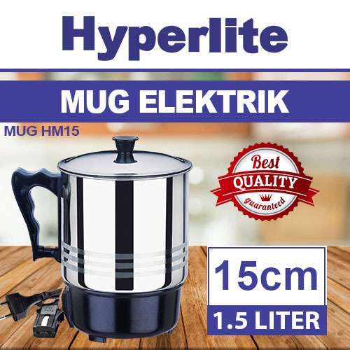 Hyperlite Mug Elektrik Stainless Teko Listrik TM11/TM12/TM13/TM14/TM15