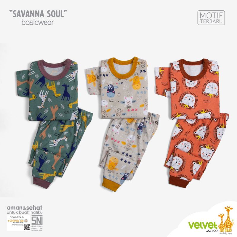 Setelan Oblong Pendek&amp;Celana Panjang/ PIYAMA VELVET JUNIOR