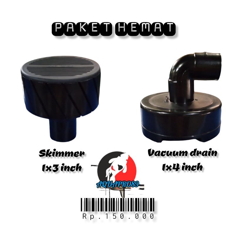 vacuum drain kolam koi/skimmer kolam koi