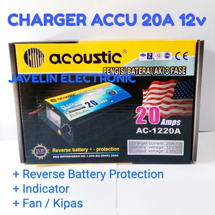 Charger Accu 12V 20A / Charger Aki 12 Volt 20 Ampere