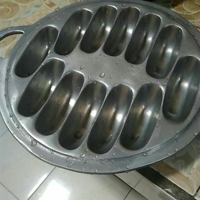 Cetakan Kue Pukis / Bandros / Gandos / Pancong 12 Lubang + Tutup