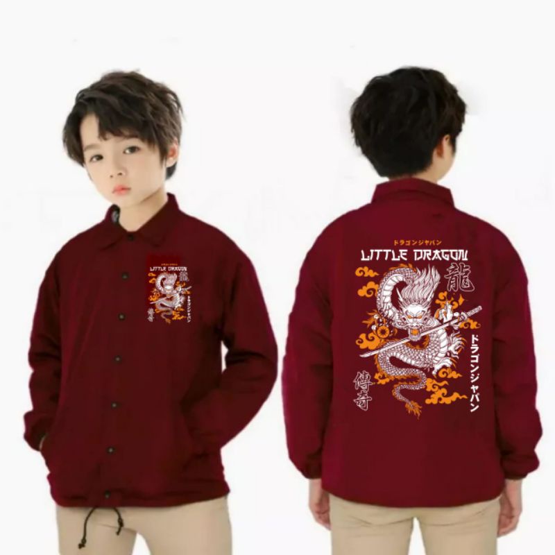 JAKET NAGA ANAK ANAK / JAKET COACH ANAK MOTIP NAGA / JAKET ANAK PRIA WANITA MURAH