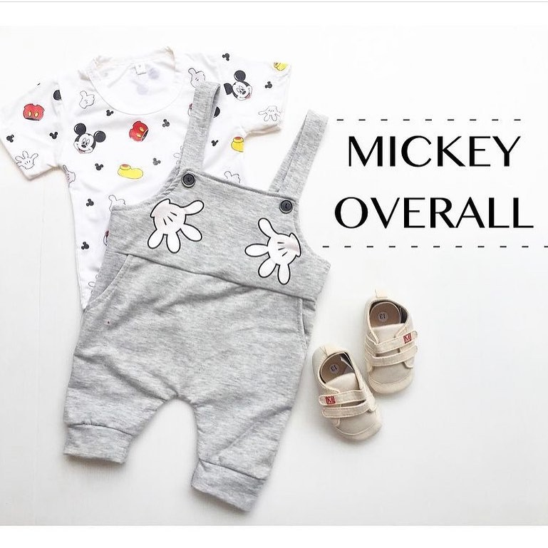 ZOO Overall Baju Setelan Kemeja Celana Pergi Jalan Fashion Anak Bayi Cowok Laki Murah Import impor timber