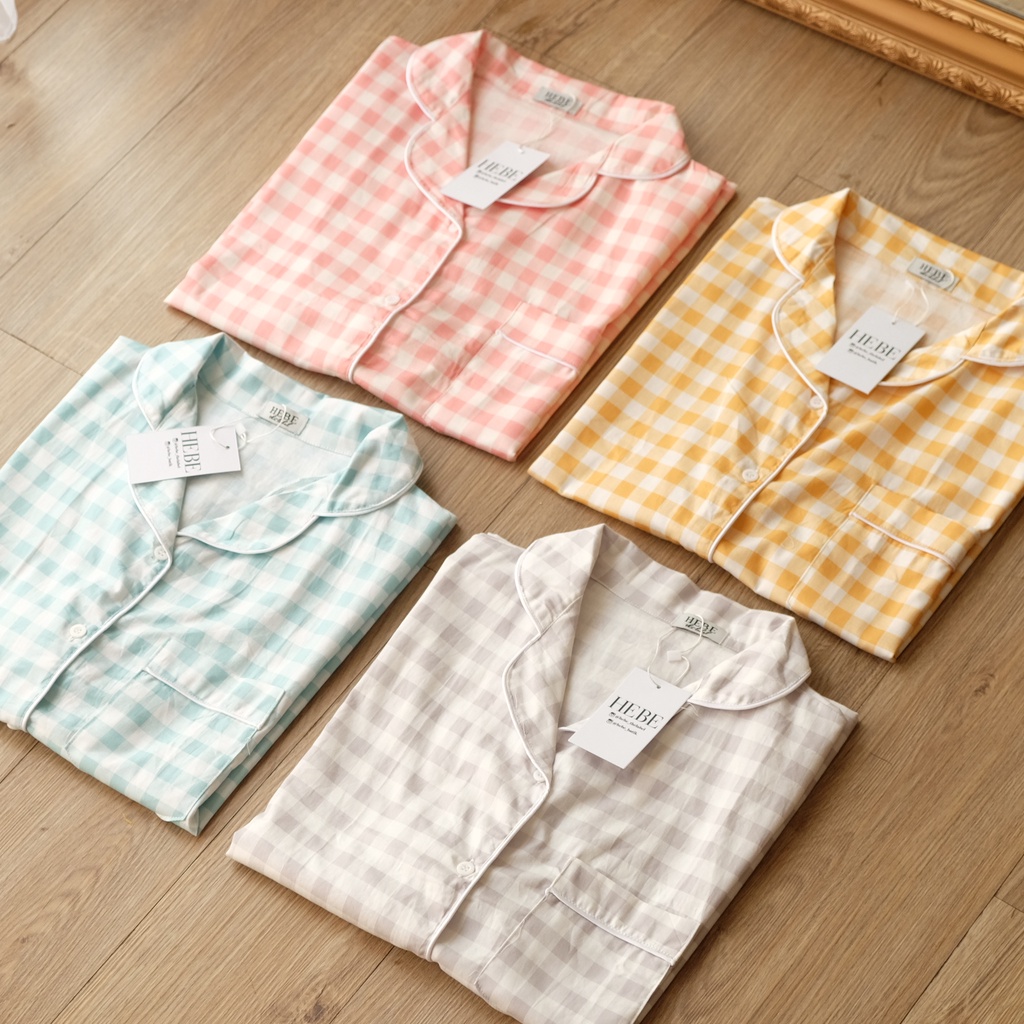 Classic Cotton Pajamas Katun Jepang Pakaian Wanita