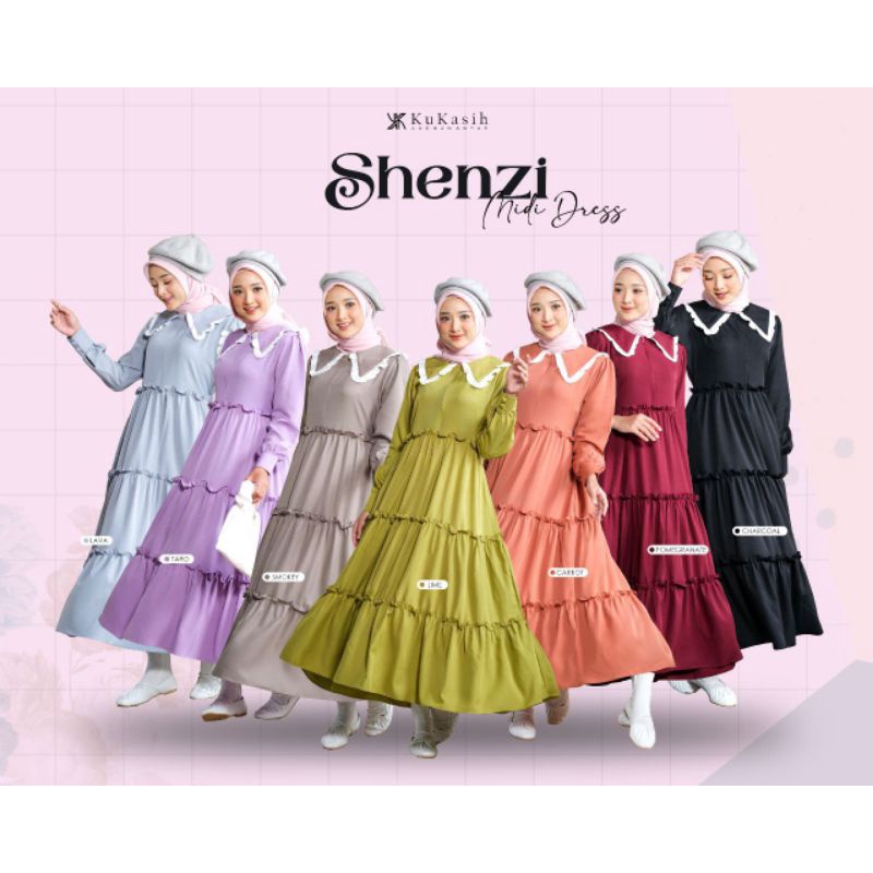 SHENZI MIDI DRESS BY KUKASIH || PO || READY MEI AKHIR