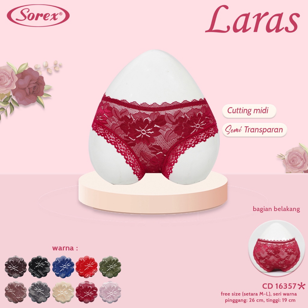 Cd Wanita Sorex 16357-16358-16274 Renda Brukat Transparan Sexy |