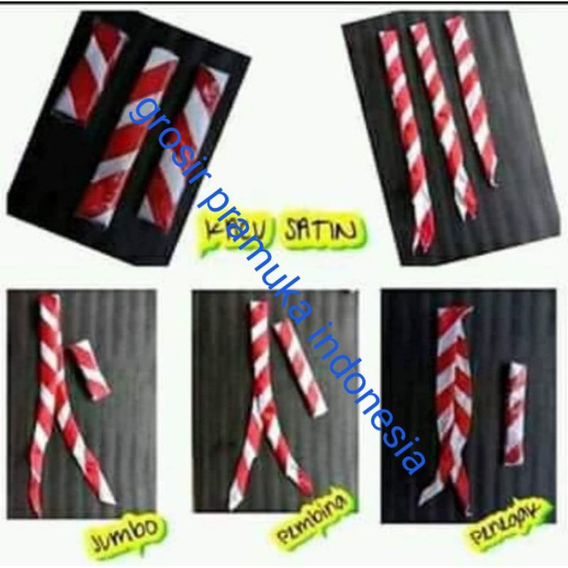 Kacu pembina satin pramuka-syal jumbo pramuka satin