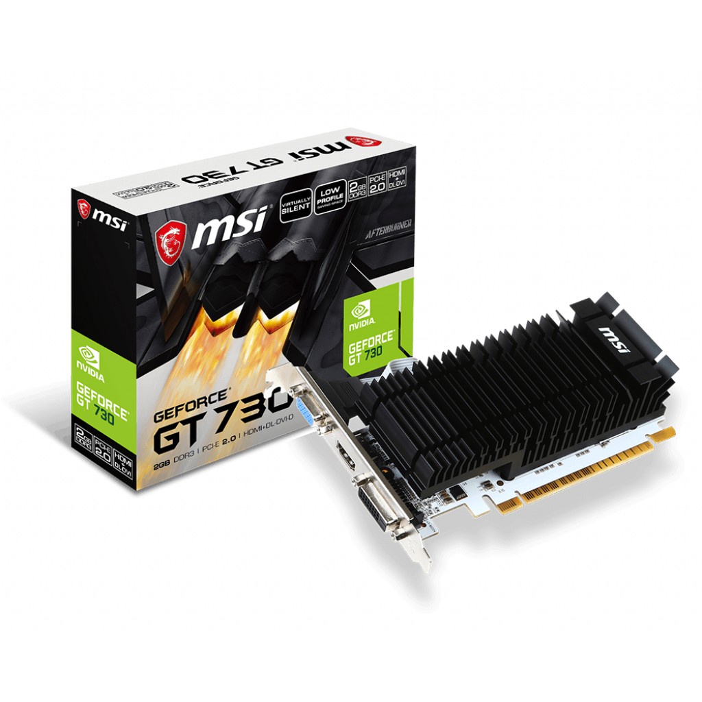 VGA card MSI Geforce GT 730 2GB DDR3 LP Resmi Original