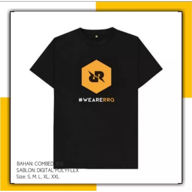 KAOS WE ARE YOU RRQ BAJU T-SHIRT LOGO RRQ DEPAN