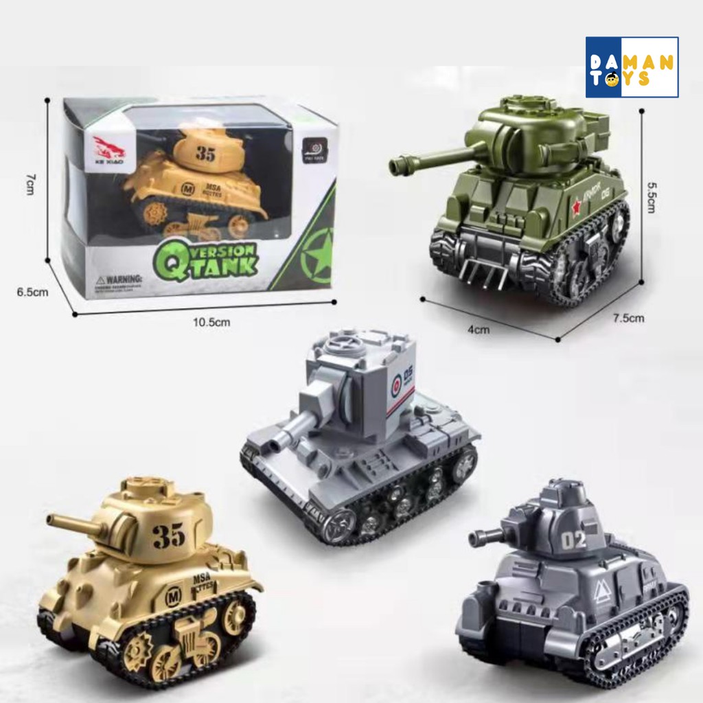 Mobil Tank Diecast Army Mainan Anak Laki Cowok Hadiah Kado Murah