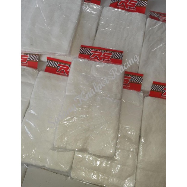 gasbul serat  putih knalpot racing