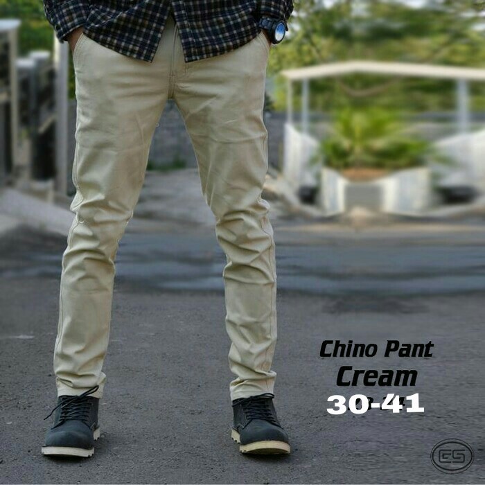 Celana Chino Long Pant Original Malmo Cream