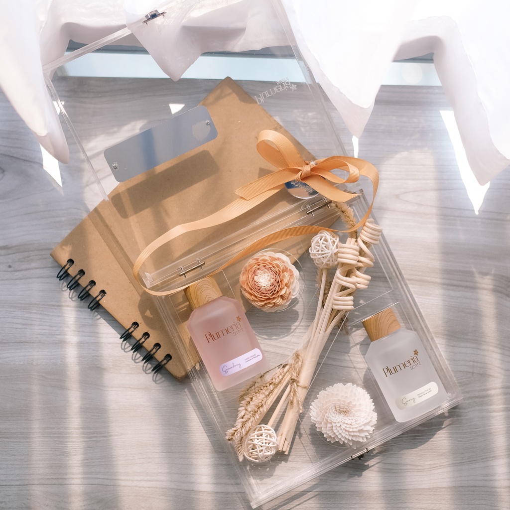 Plumeria Essential Reed Diffuser Favorit Gift Set-5