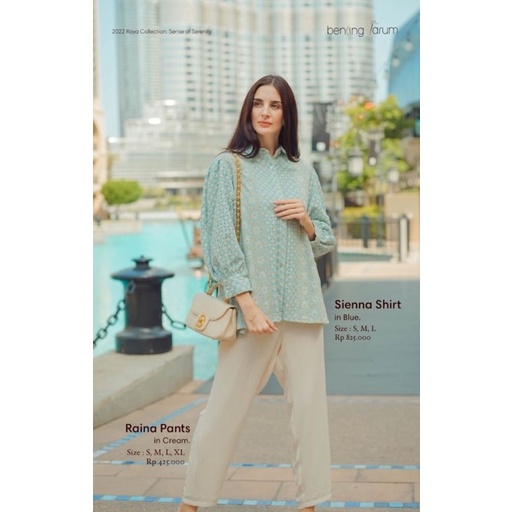 Sienna shirt Blue Benang Jarum