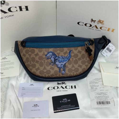 COACH WAISTBAG DINO BIRU 75591