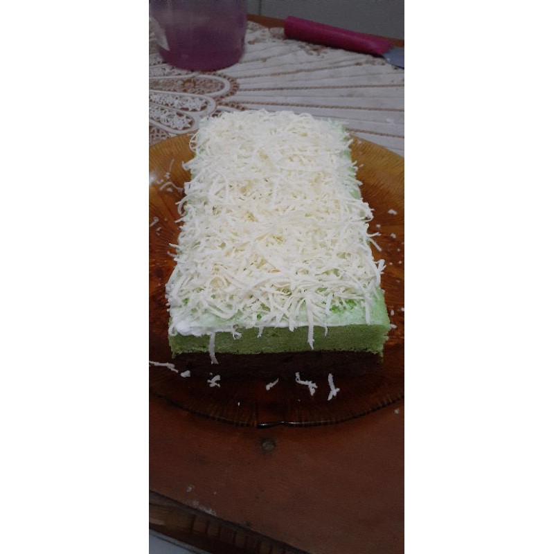 

brownies pandan choco