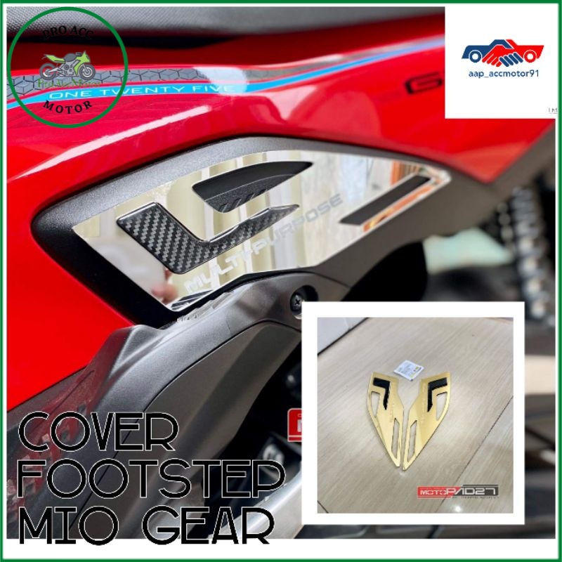 cover footstep akrilik MIO GEAR premium kanan dan kiri Bisa COD