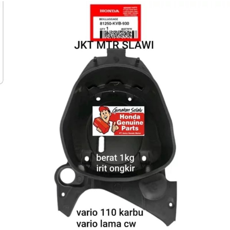 81250-KVB-930 box bagasi cover jok vario lama vario karbu vario 110  ori honda ahm asli honda