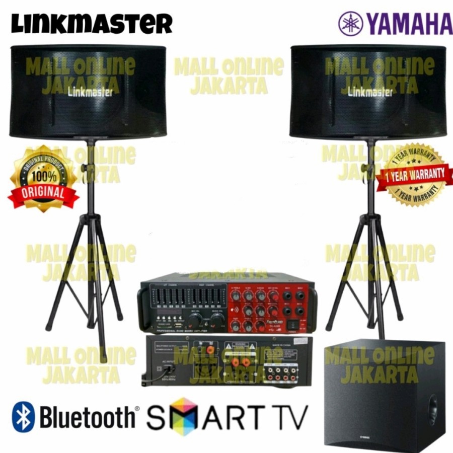 Paket karaoke linkmaster 10 inch Subwoofer yamaha original